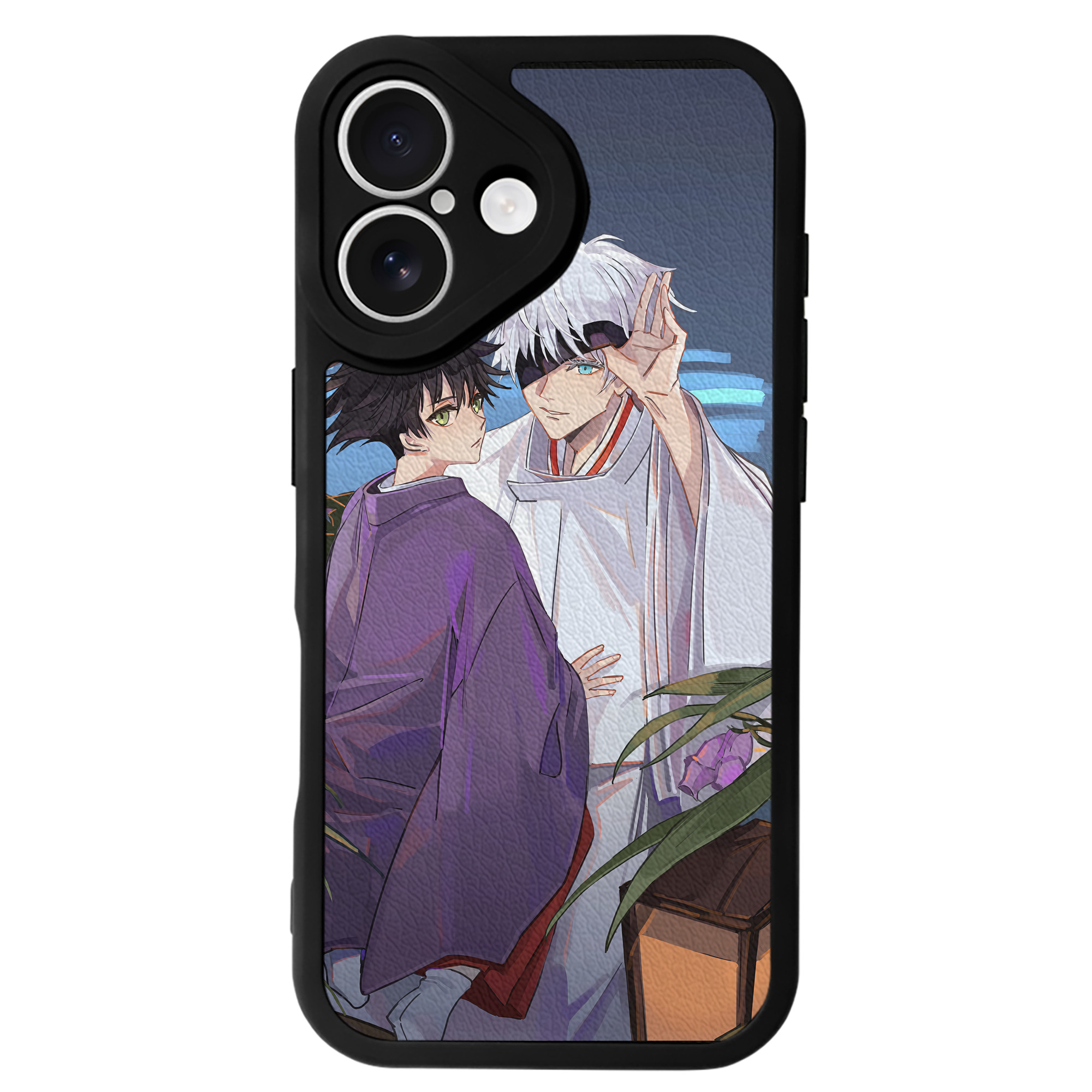 （画像用） 呪術廻戦 Jujutsu Kaisen 【iPhone 16シリーズ対応】シリコンスマホケース（レザー調） 材質：シリコン
